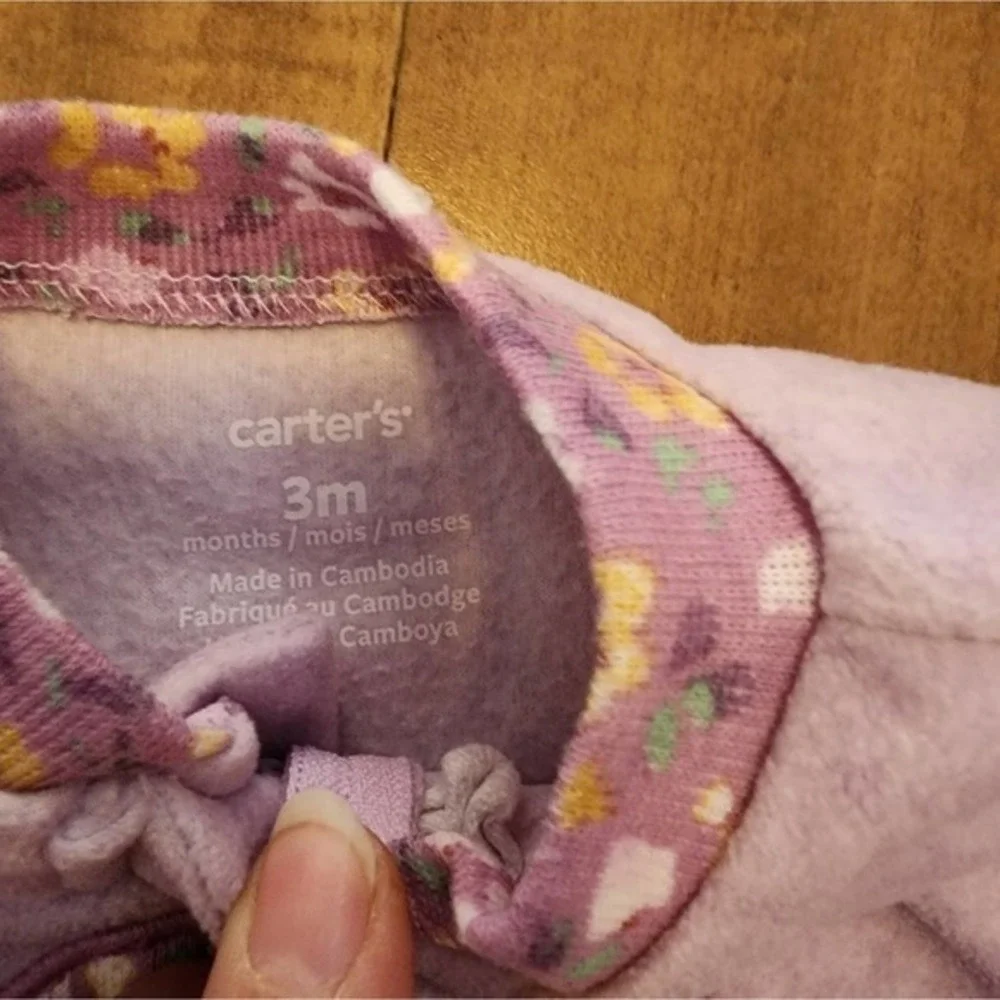 0-3month NWOT‎ lavender  jammies